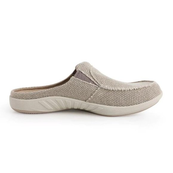GeckoMan Men Arch Support Canvas Slipper Loafers -Cream main image 4